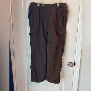 Columbia Titanium Chocolate Brown convertible Trousers. Size 10